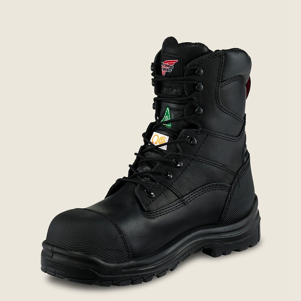 Red Wing Safety Boots Black - Red Wing Mens King Toe® - 8-inch Waterproof Csa Toe - LHUEF-6389